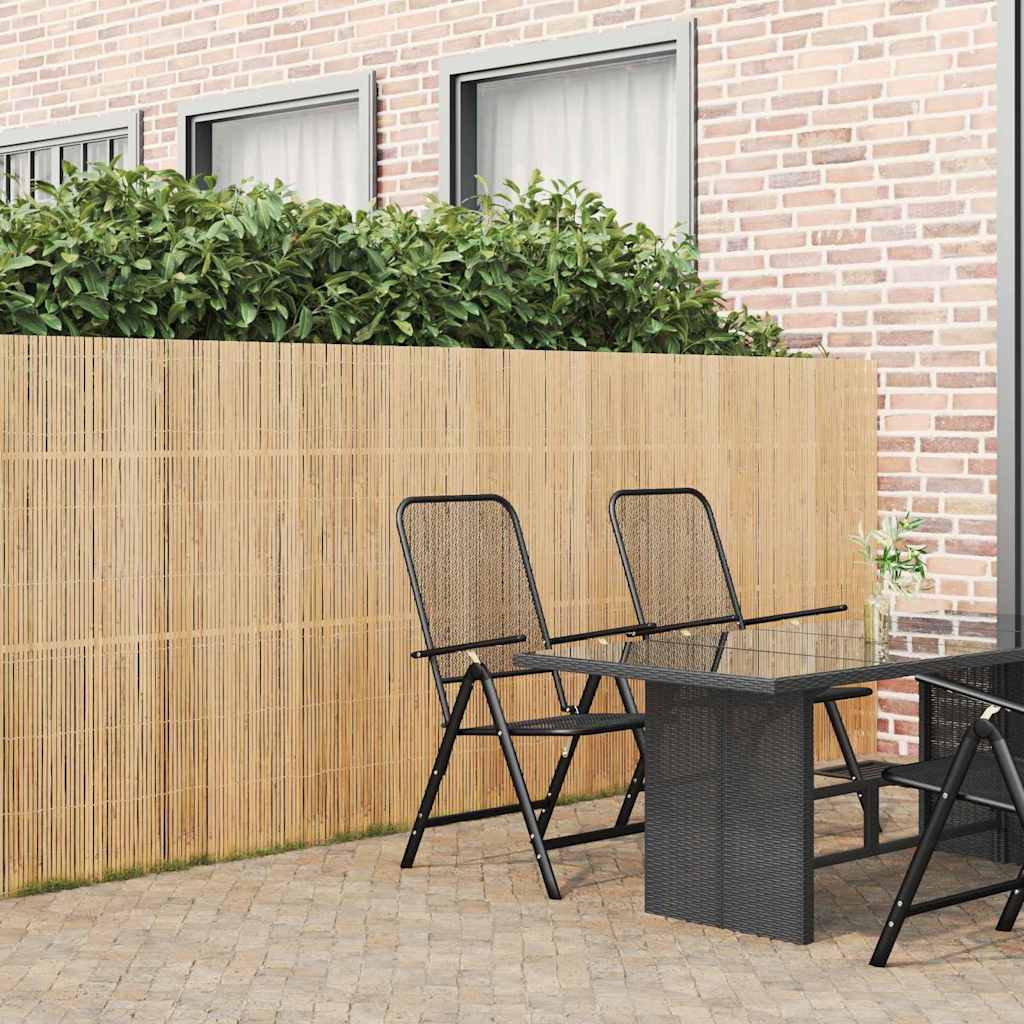 Bamboo Fence Natural 400 x 150 cm Bamboo