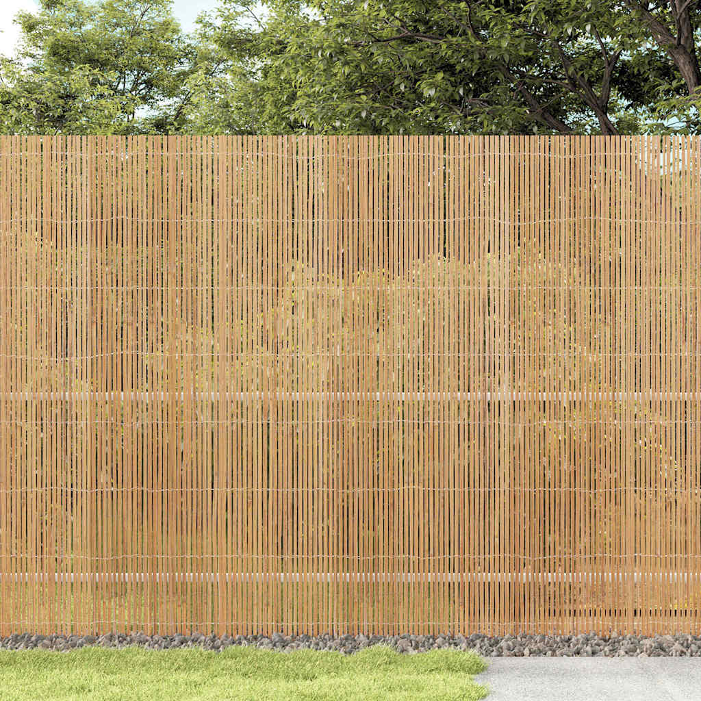 Bamboo Fence Natural 400 x 150 cm Bamboo
