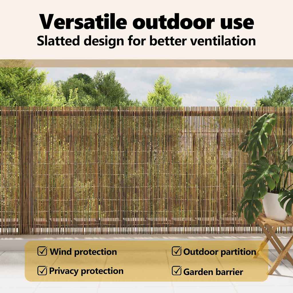Bamboo Fence Natural 600 x 125 cm Bamboo