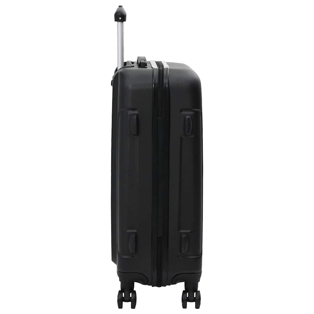 vidaXL Suitcase Set 3 pcs Black 50 x 31 x 78 cm ABS Plastic, Steel