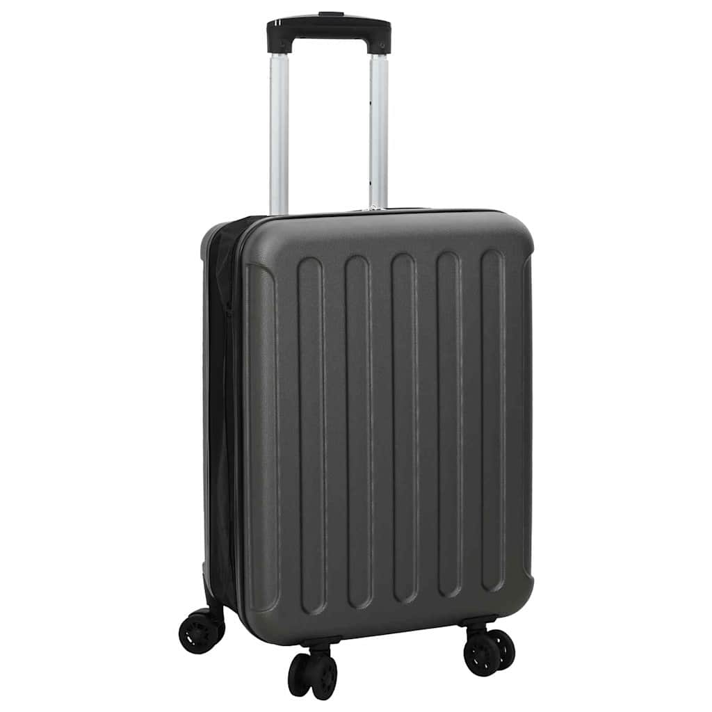 vidaXL Suitcase Folding Dark grey 34 x 23 x 55.5 cm ABS Plastic