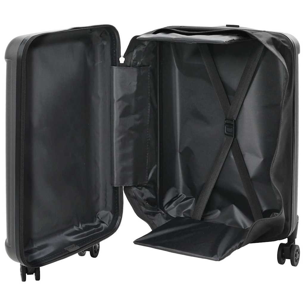 vidaXL Suitcase Folding Dark grey 34 x 23 x 55.5 cm ABS Plastic