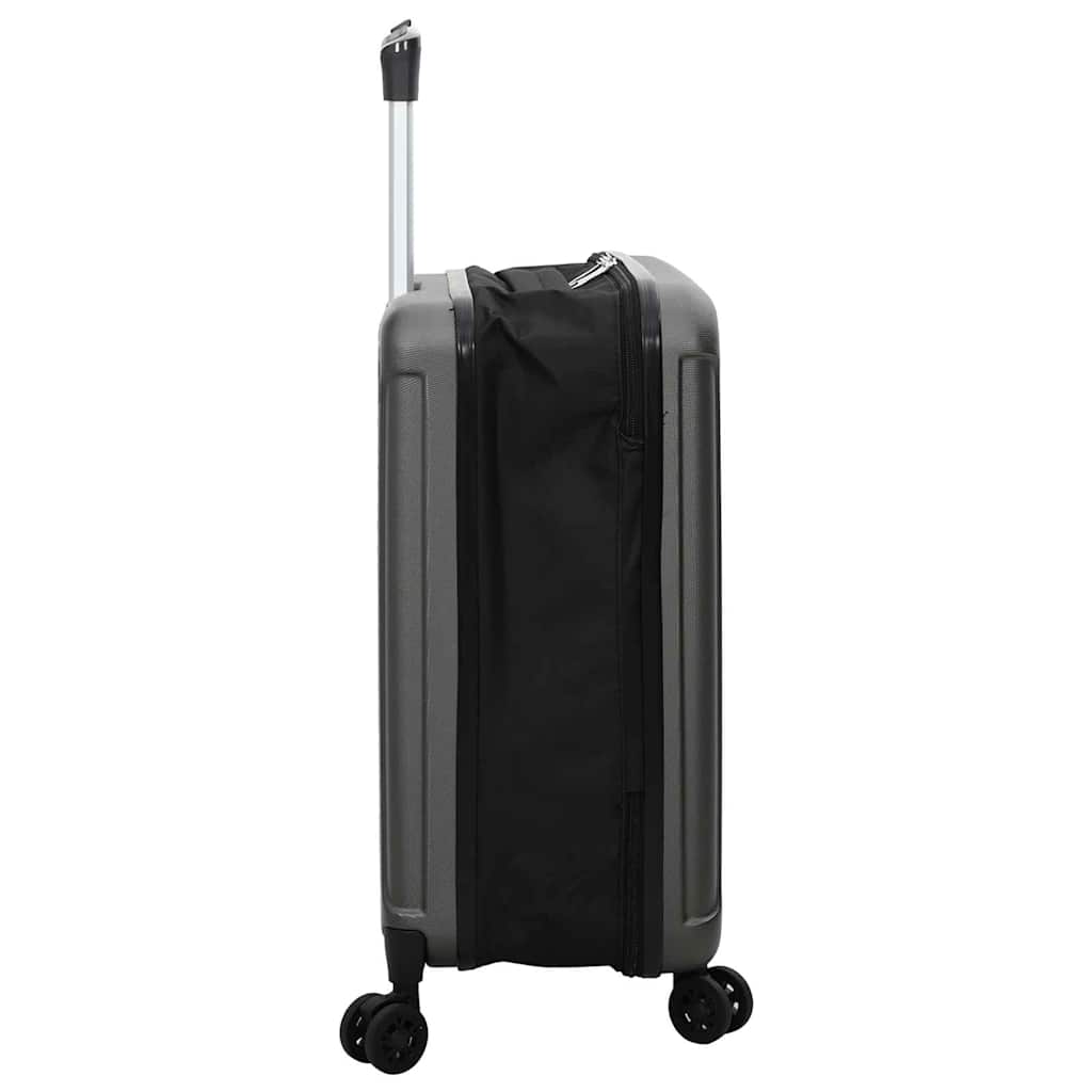 vidaXL Suitcase Folding Dark grey 34 x 23 x 55.5 cm ABS Plastic