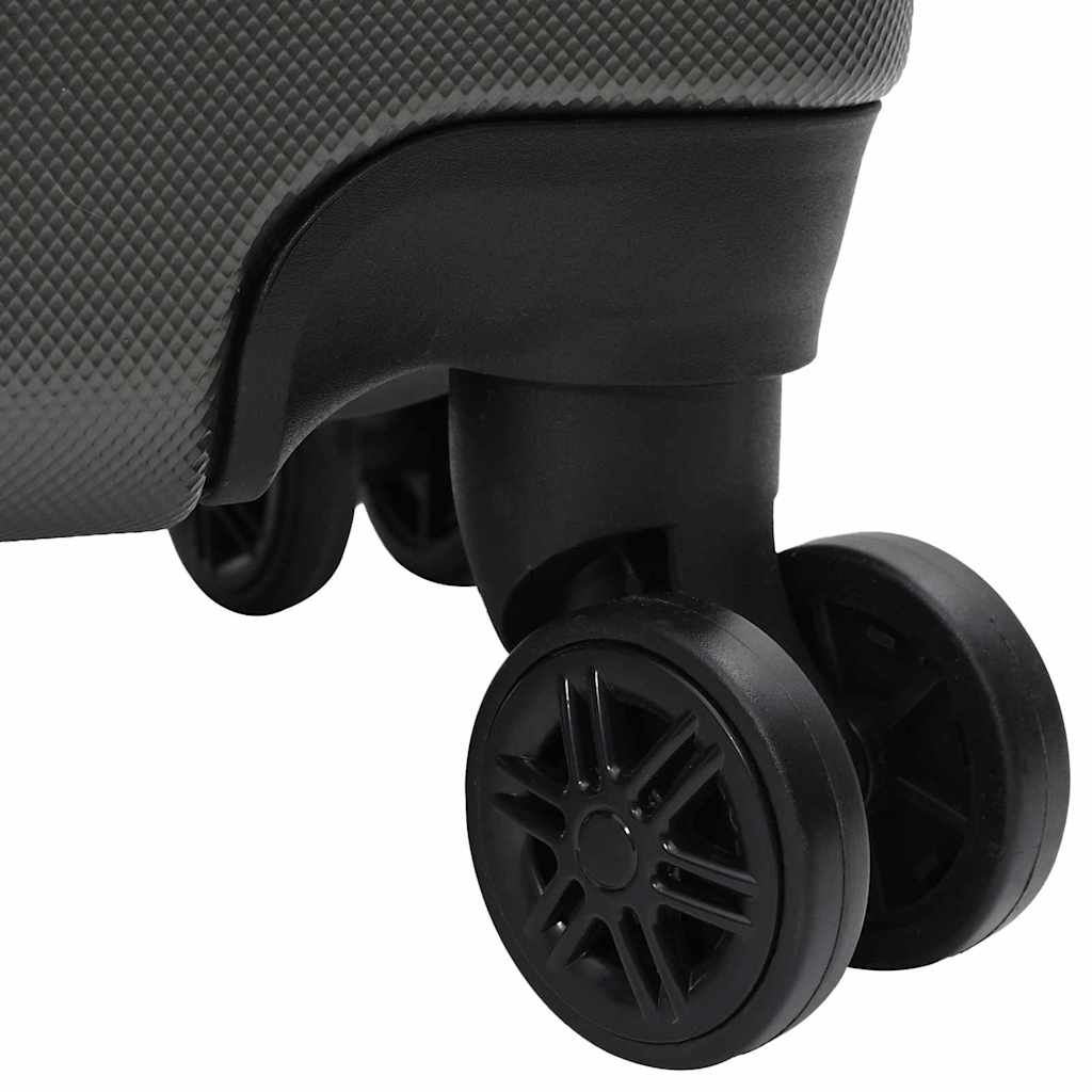 vidaXL Suitcase Set 3 pcs Dark grey 50 x 31 x 78 cm ABS Plastic, Steel