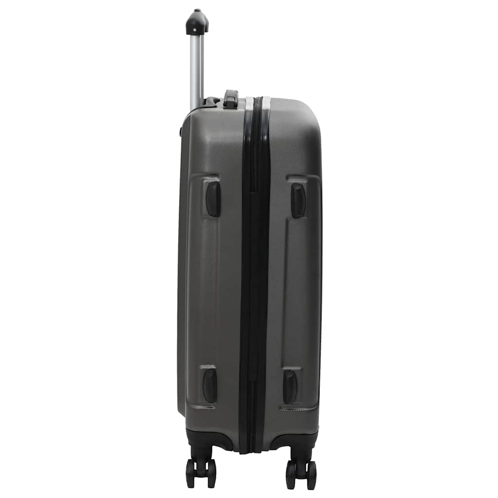 vidaXL Suitcase Set 3 pcs Dark grey 50 x 31 x 78 cm ABS Plastic, Steel