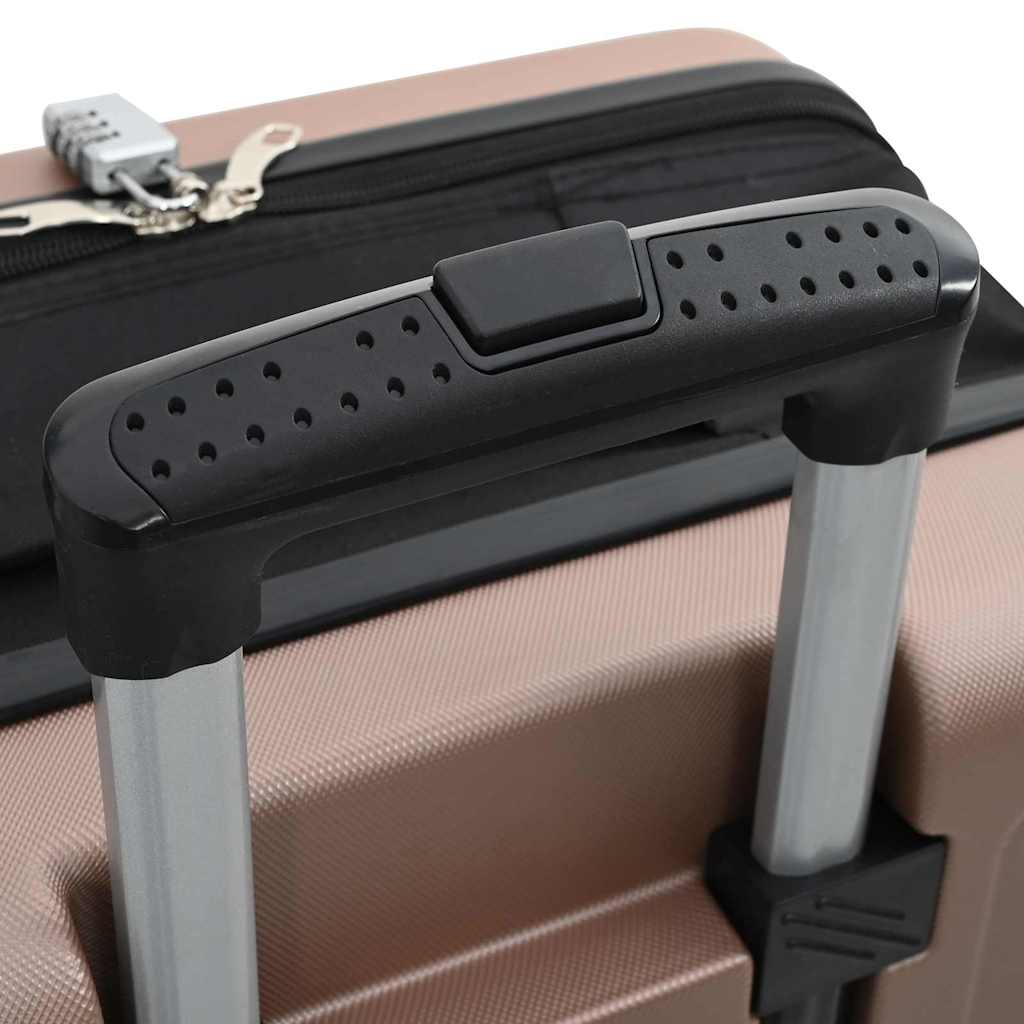 vidaXL Suitcase Folding Rose gold 34 x 23 x 55.5 cm ABS Plastic