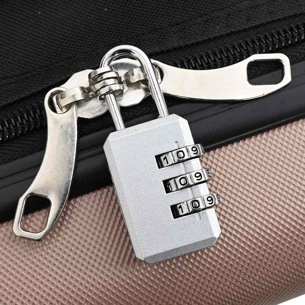 vidaXL Suitcase Folding Rose gold 43 x 27 x 66 cm ABS Plastic