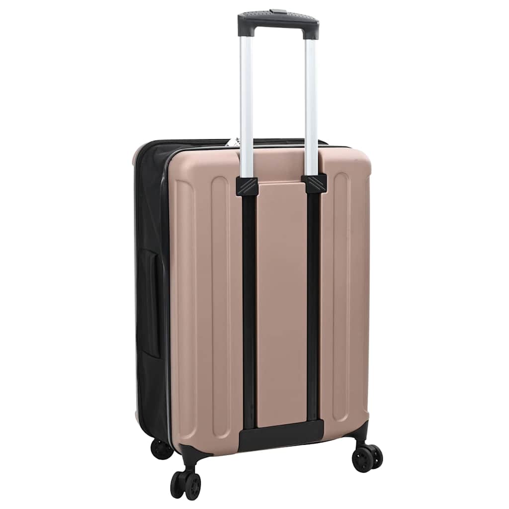 vidaXL Suitcase Folding Rose gold 43 x 27 x 66 cm ABS Plastic