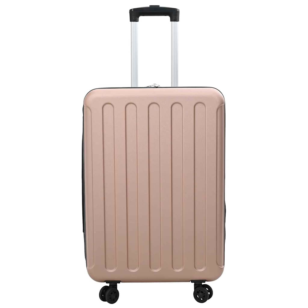 vidaXL Suitcase Folding Rose gold 43 x 27 x 66 cm ABS Plastic