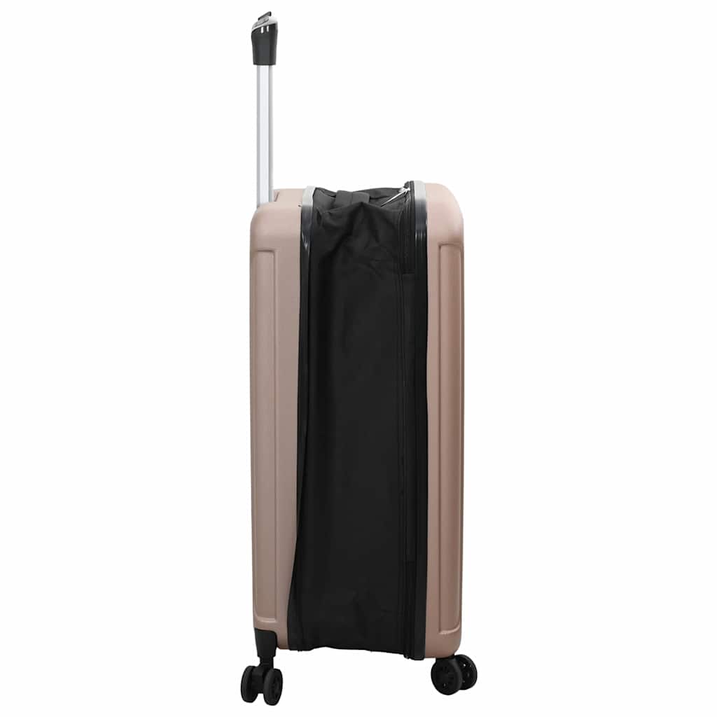 vidaXL Suitcase Folding Rose gold 43 x 27 x 66 cm ABS Plastic