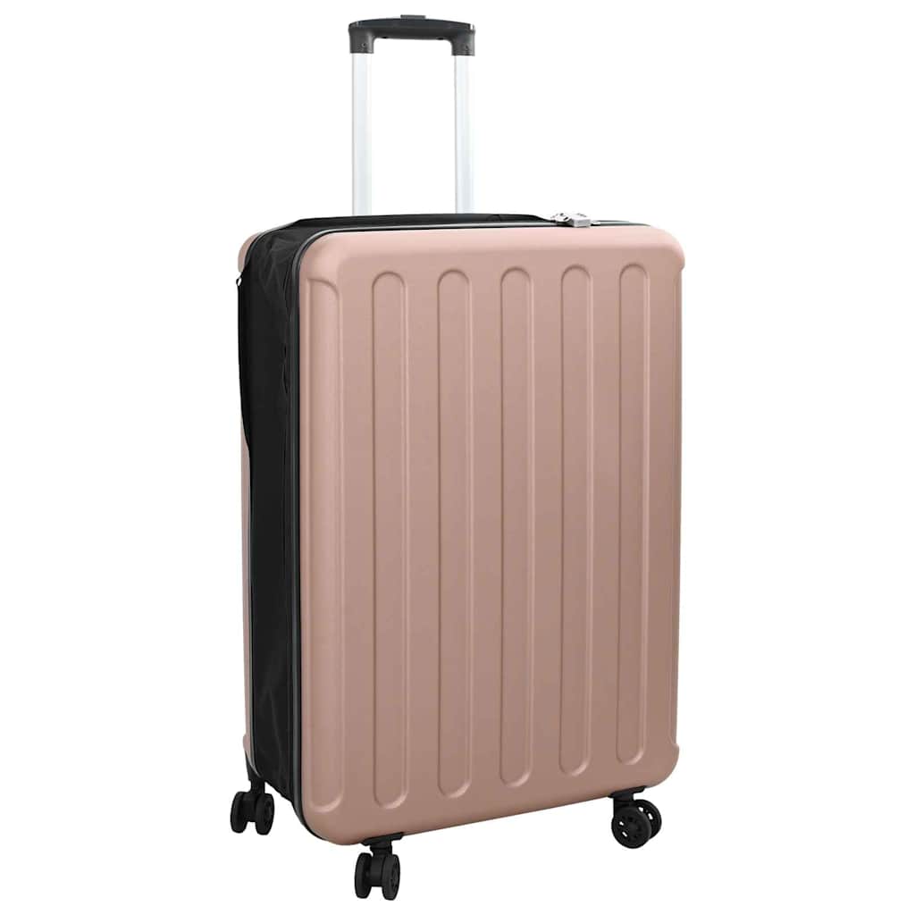 vidaXL Suitcase Folding Rose gold 50 x 30 x 76 cm ABS Plastic