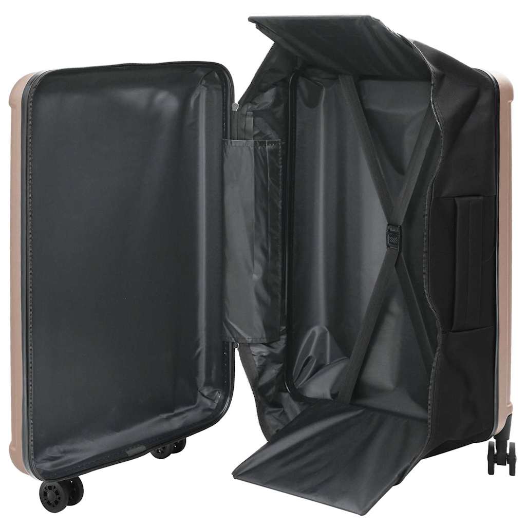 vidaXL Suitcase Folding Rose gold 50 x 30 x 76 cm ABS Plastic