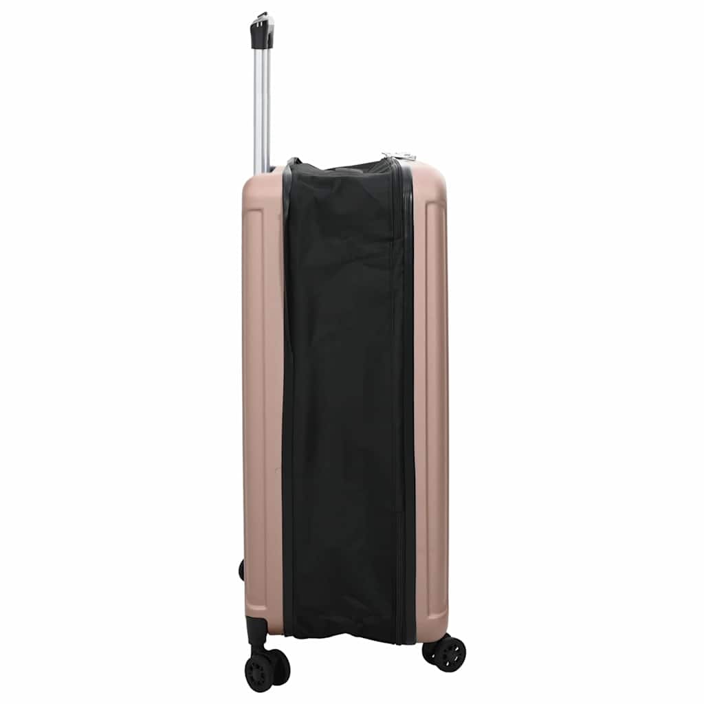 vidaXL Suitcase Folding Rose gold 50 x 30 x 76 cm ABS Plastic
