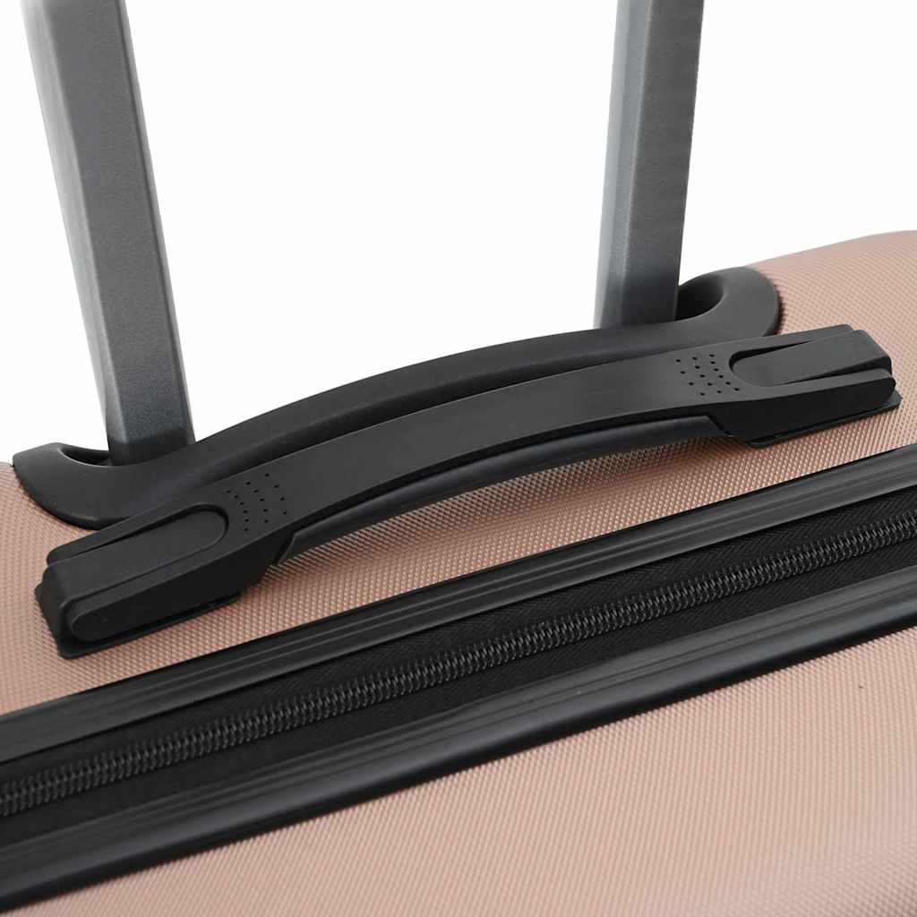 vidaXL Suitcase Set 3 pcs Rose gold 50 x 31 x 78 cm ABS Plastic, Steel