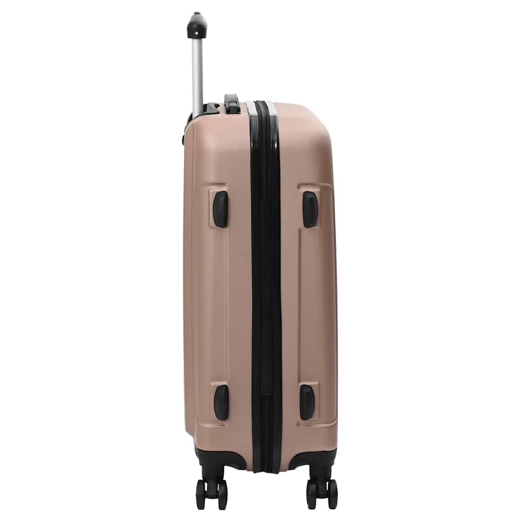 vidaXL Suitcase Set 3 pcs Rose gold 50 x 31 x 78 cm ABS Plastic, Steel