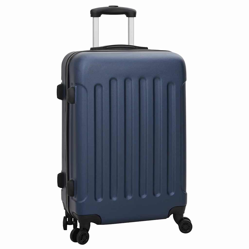 vidaXL Suitcase Set 3 pcs Dark blue 50 x 31 x 78 cm ABS Plastic, Steel