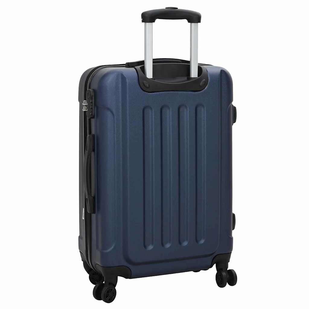 vidaXL Suitcase Set 3 pcs Dark blue 50 x 31 x 78 cm ABS Plastic, Steel