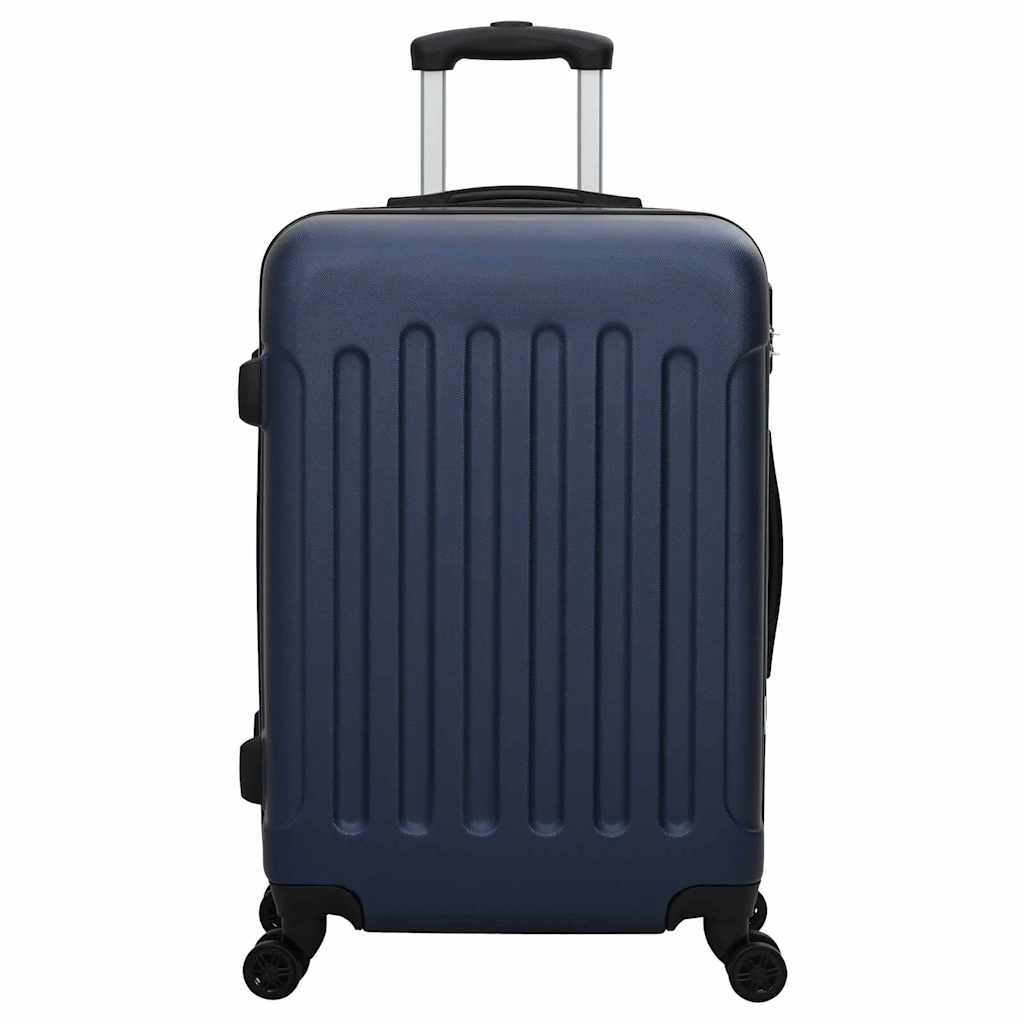 vidaXL Suitcase Set 3 pcs Dark blue 50 x 31 x 78 cm ABS Plastic, Steel