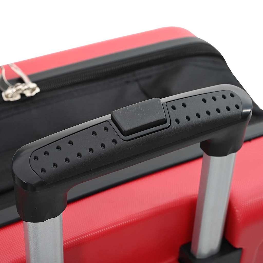 vidaXL Suitcase Folding with Lock Red 34 x 23 x 55.5 cm ABS Plastic