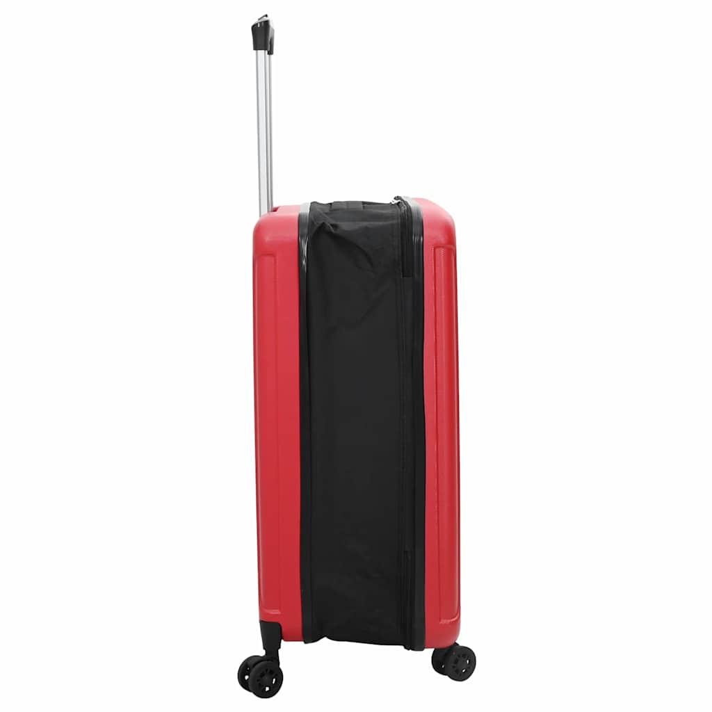 vidaXL Suitcase Folding with Lock Red 34 x 23 x 55.5 cm ABS Plastic
