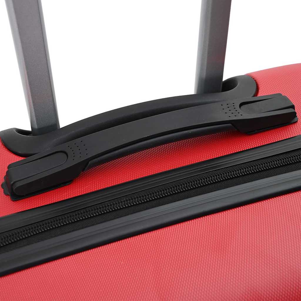 vidaXL Suitcase Set 3 pcs Red 50 x 31 x 78 cm ABS Plastic, Steel