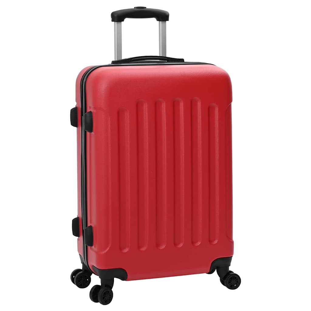 vidaXL Suitcase Set 3 pcs Red 50 x 31 x 78 cm ABS Plastic, Steel