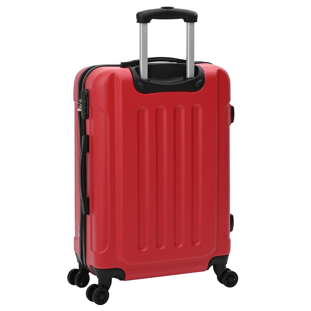 vidaXL Suitcase Set 3 pcs Red 50 x 31 x 78 cm ABS Plastic, Steel