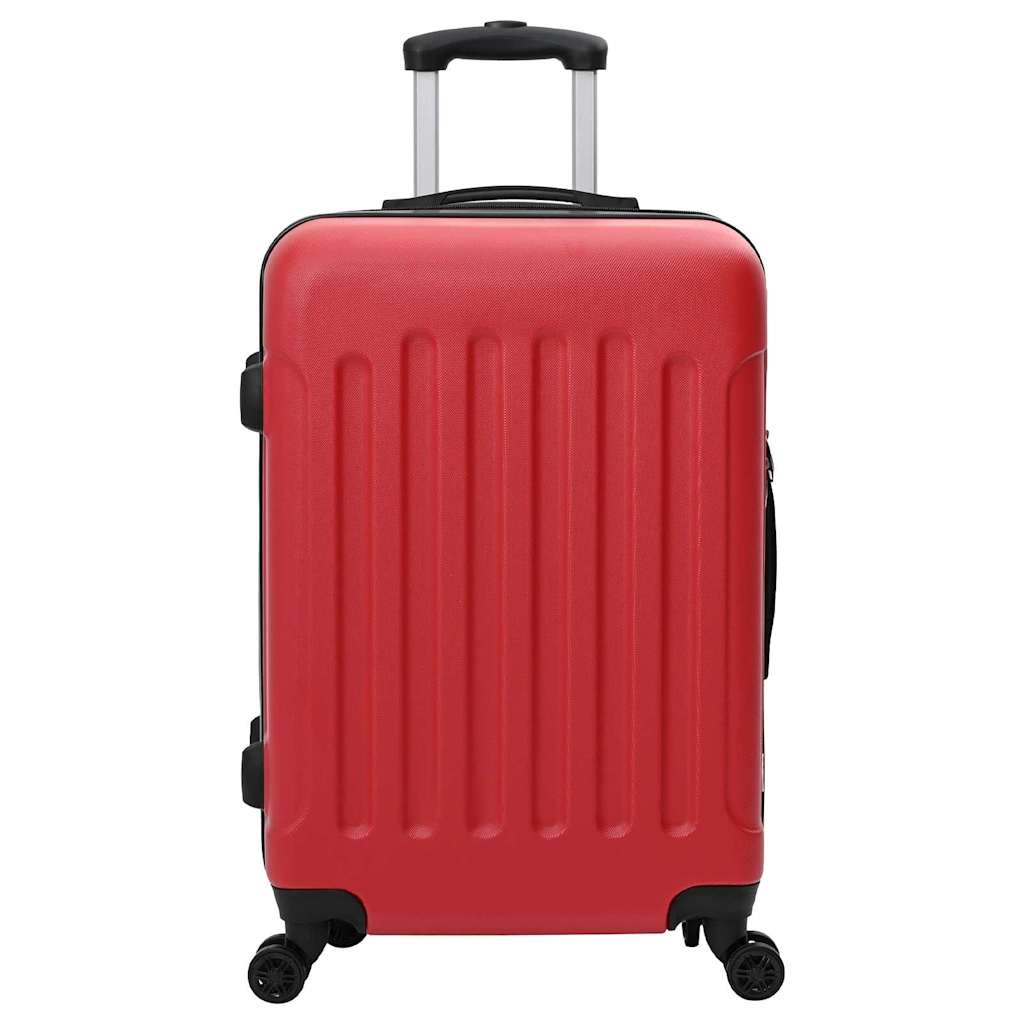 vidaXL Suitcase Set 3 pcs Red 50 x 31 x 78 cm ABS Plastic, Steel