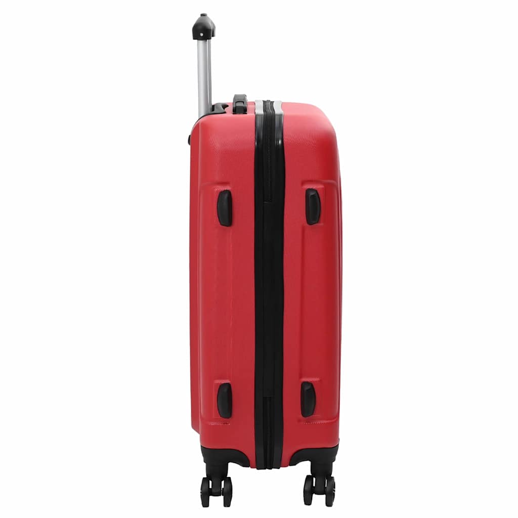 vidaXL Suitcase Set 3 pcs Red 50 x 31 x 78 cm ABS Plastic, Steel