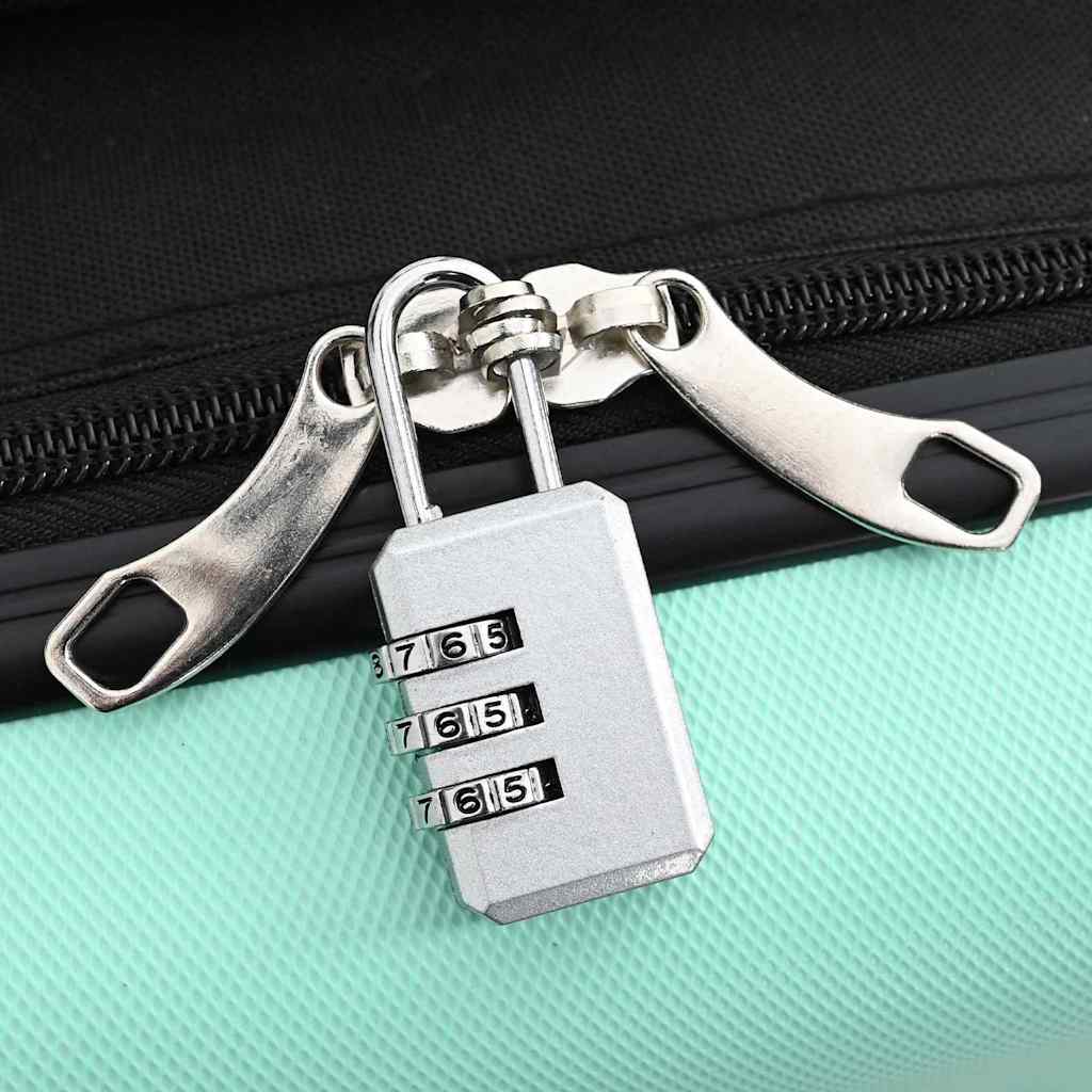 vidaXL Suitcase Folding Mint green 34 x 23 x 55.5 cm ABS Plastic