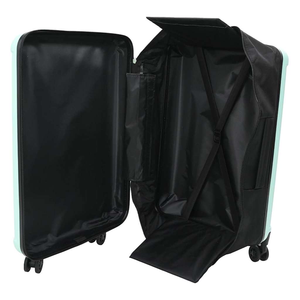 vidaXL Suitcase Folding Mint green 34 x 23 x 55.5 cm ABS Plastic