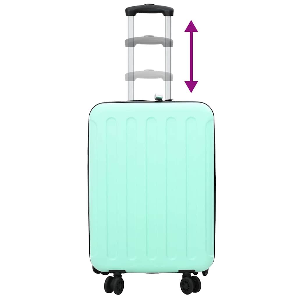 vidaXL Suitcase Folding Mint green 34 x 23 x 55.5 cm ABS Plastic
