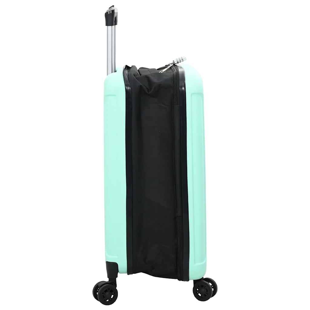 vidaXL Suitcase Folding Mint green 34 x 23 x 55.5 cm ABS Plastic