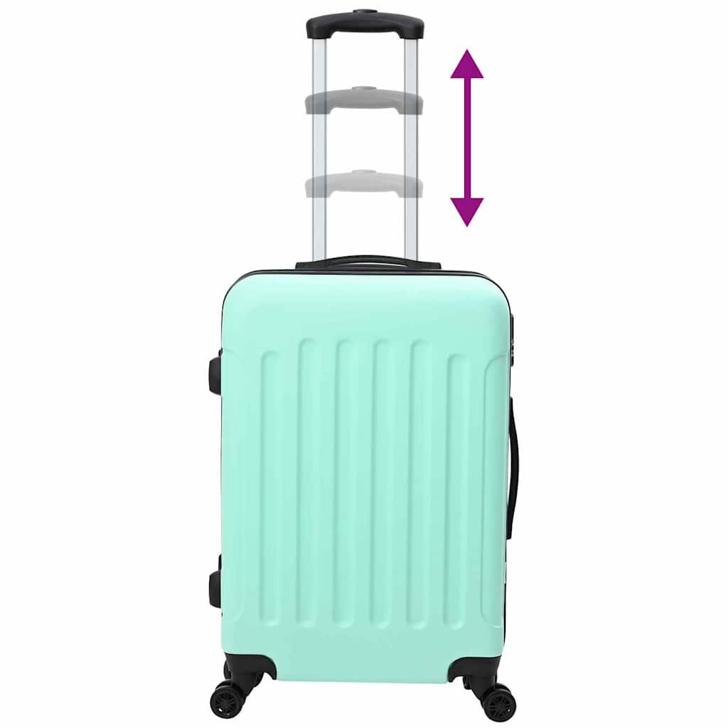 vidaXL Suitcase Set with Lock 3 pcs Mint green 50 x 31 x 78 cm