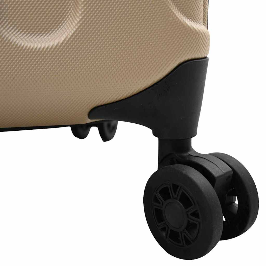 vidaXL Suitcase Folding Champagne 34 x 23 x 55.5 cm ABS Plastic