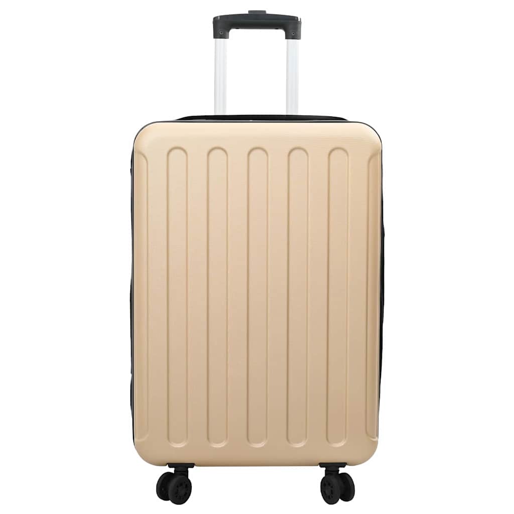 vidaXL Suitcase Folding Champagne 43 x 27 x 66 cm ABS Plastic