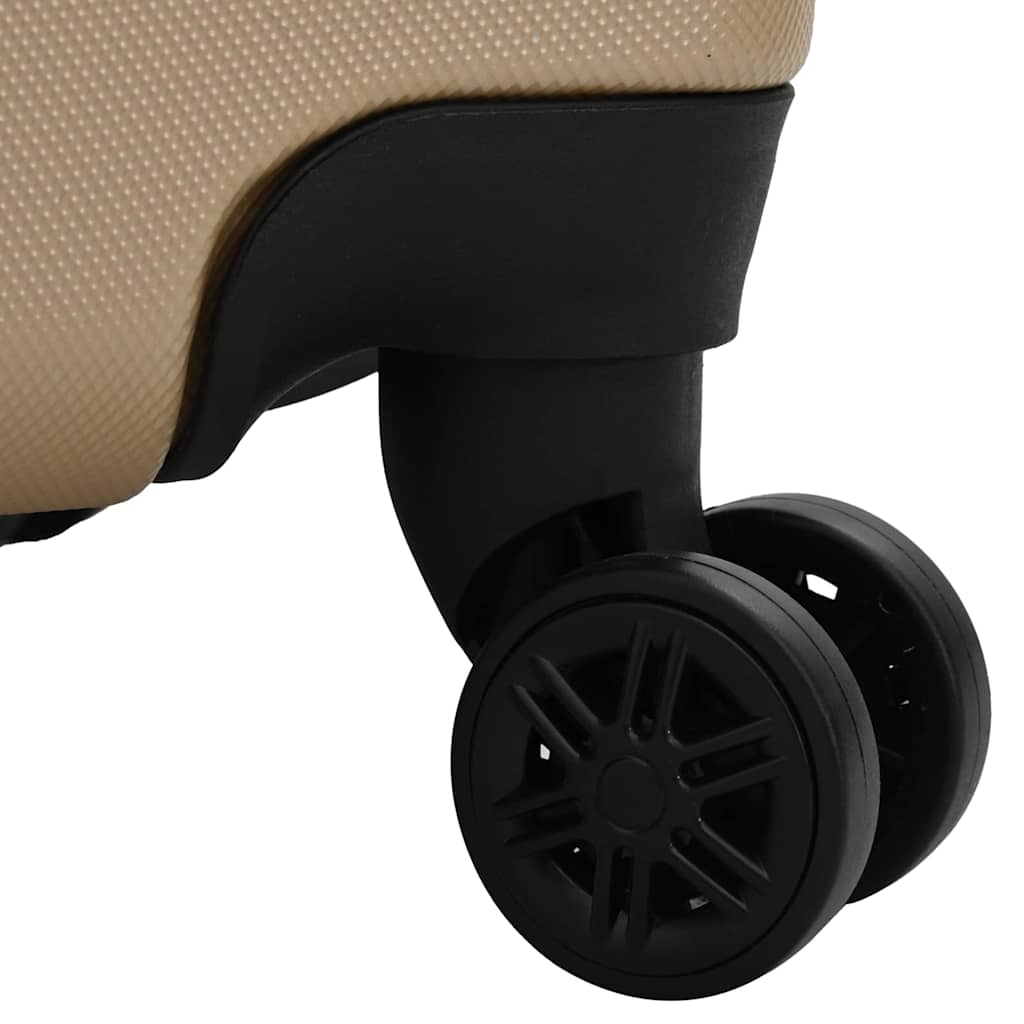 vidaXL Suitcase Set 3 pcs Champagne 50 x 31 x 78 cm ABS Plastic, Steel