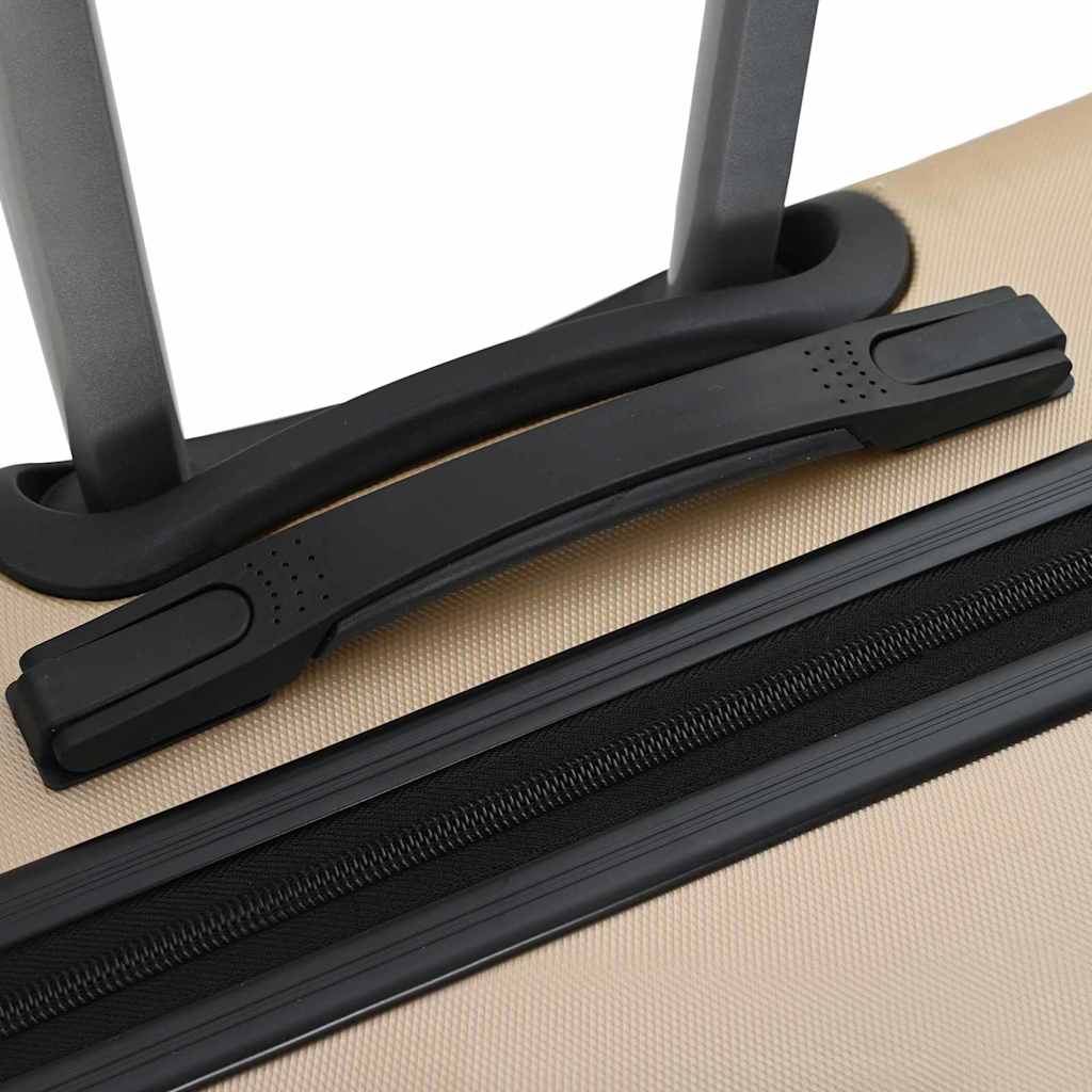 vidaXL Suitcase Set 3 pcs Champagne 50 x 31 x 78 cm ABS Plastic, Steel