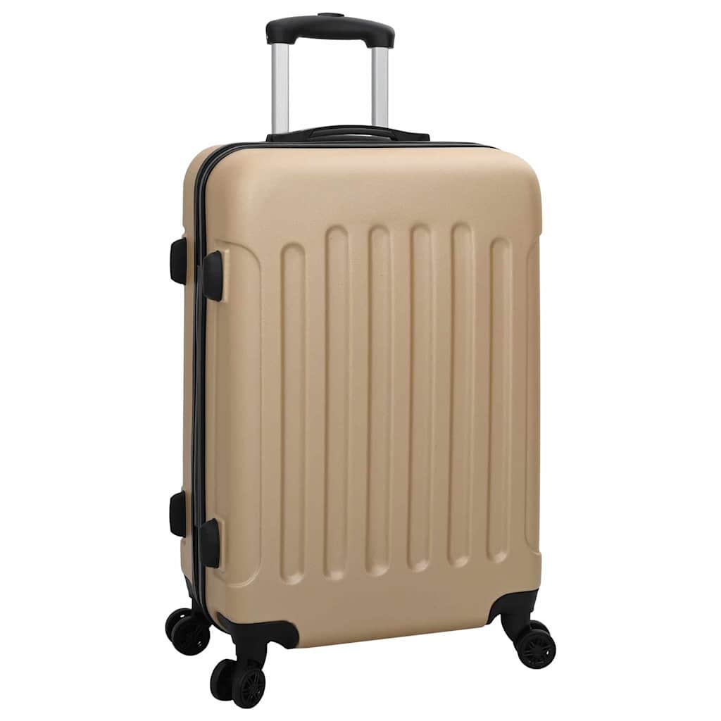 vidaXL Suitcase Set 3 pcs Champagne 50 x 31 x 78 cm ABS Plastic, Steel
