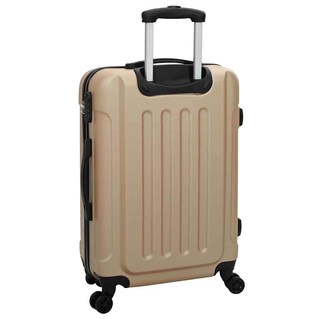 vidaXL Suitcase Set 3 pcs Champagne 50 x 31 x 78 cm ABS Plastic, Steel