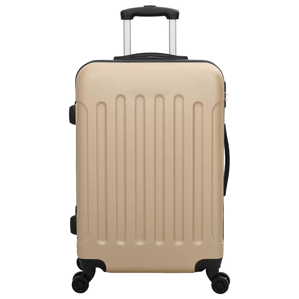 vidaXL Suitcase Set 3 pcs Champagne 50 x 31 x 78 cm ABS Plastic, Steel
