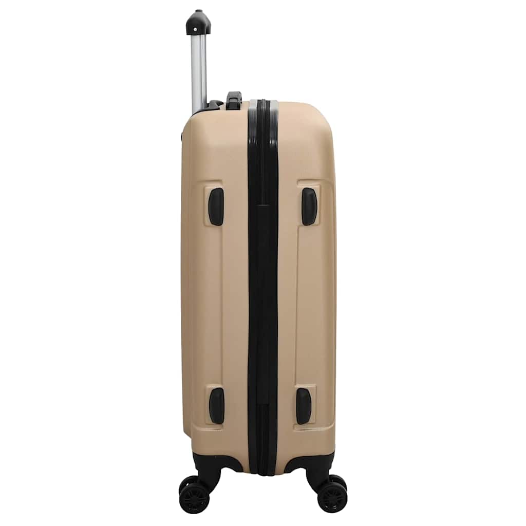 vidaXL Suitcase Set 3 pcs Champagne 50 x 31 x 78 cm ABS Plastic, Steel
