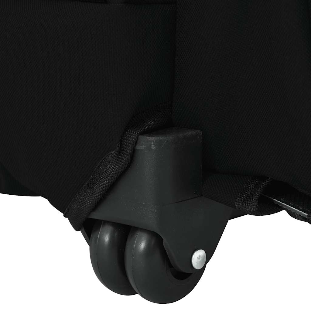 vidaXL Pet Trolley 3-in-1 Design Black 48x32x(57-106) cm Oxford Fabric