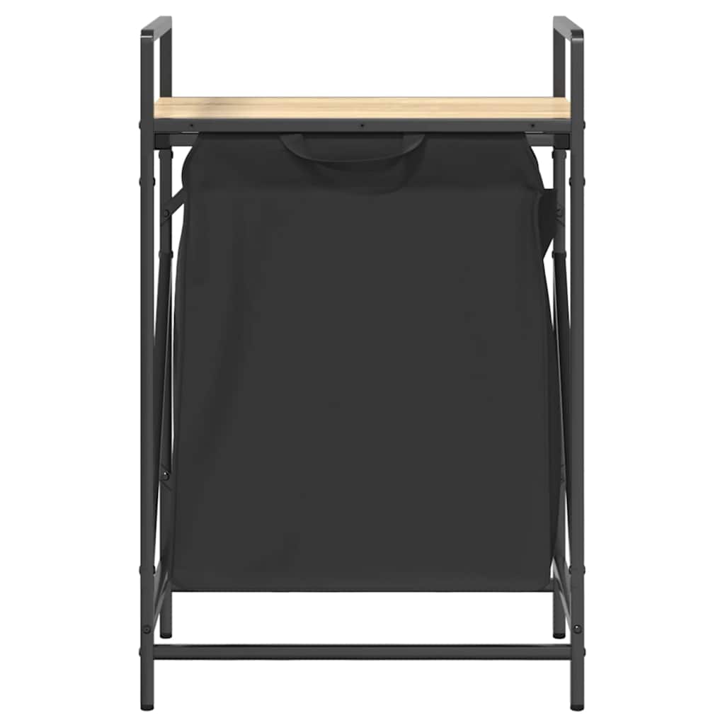 Laundry Basket 1 Compartment with Shelf Sonoma Oak
