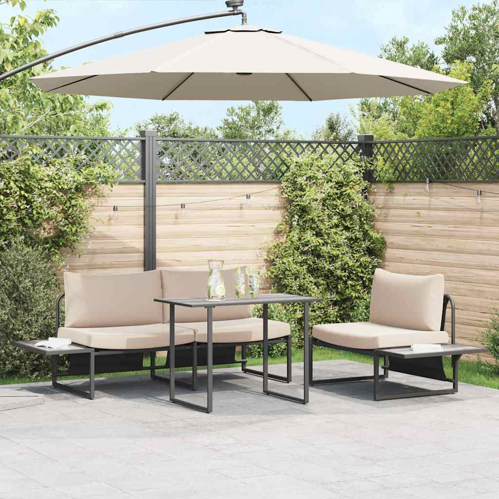 Garden Table Grey 100 x 55 x 70 cm Wood