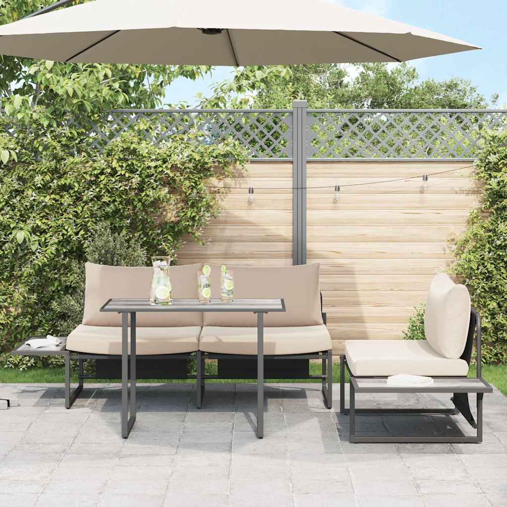 Garden Table Grey 100 x 55 x 70 cm Wood