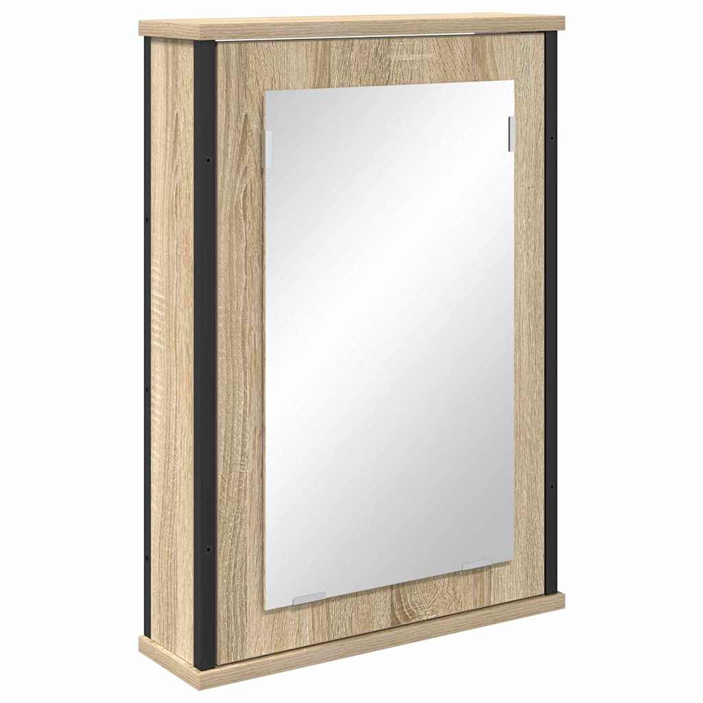 Mirror Cabinet Sonoma Oak 42 x 12 x 60 cm Engineered Wood