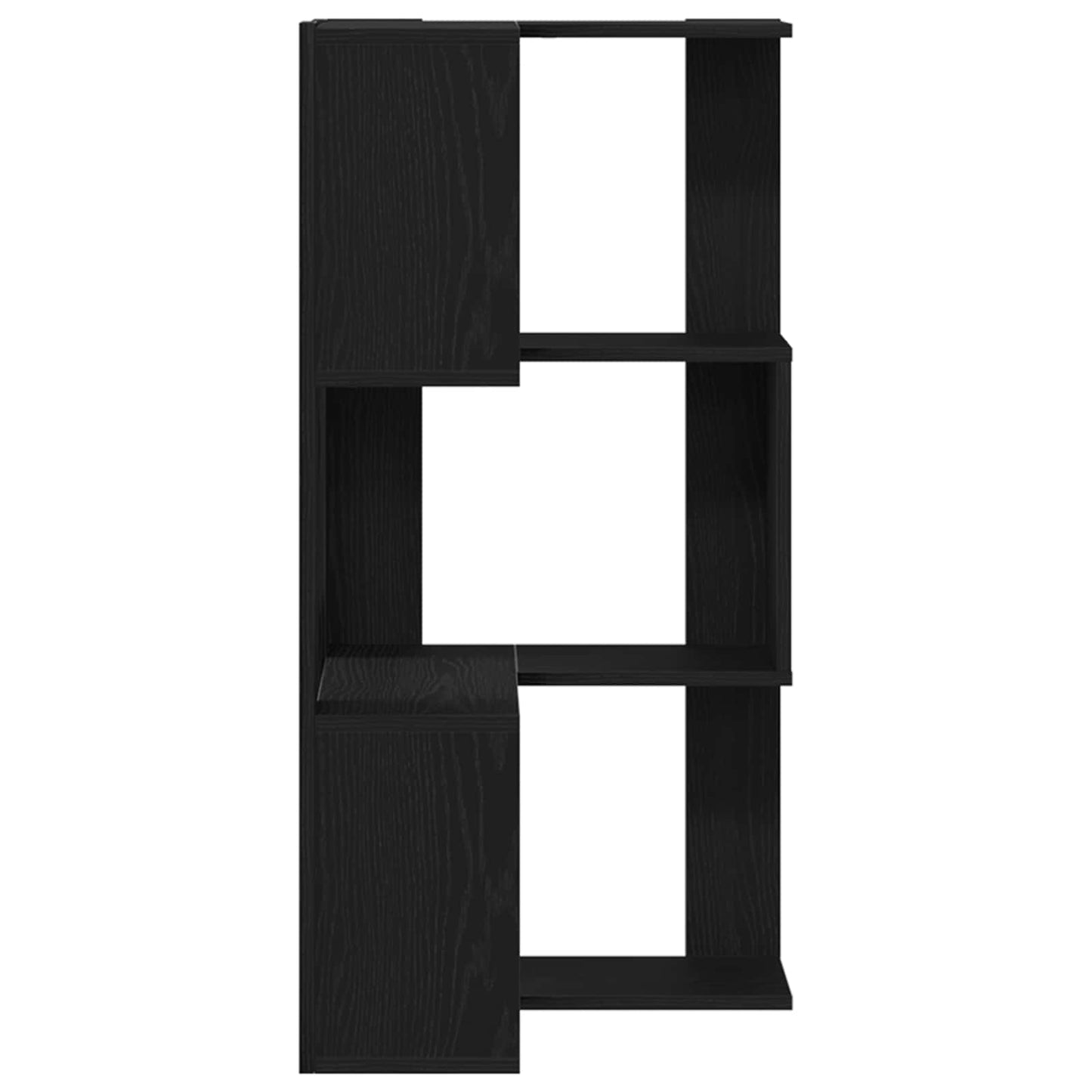 Bookcase 3-Tier 50 x 50 x102 cm Black Oak