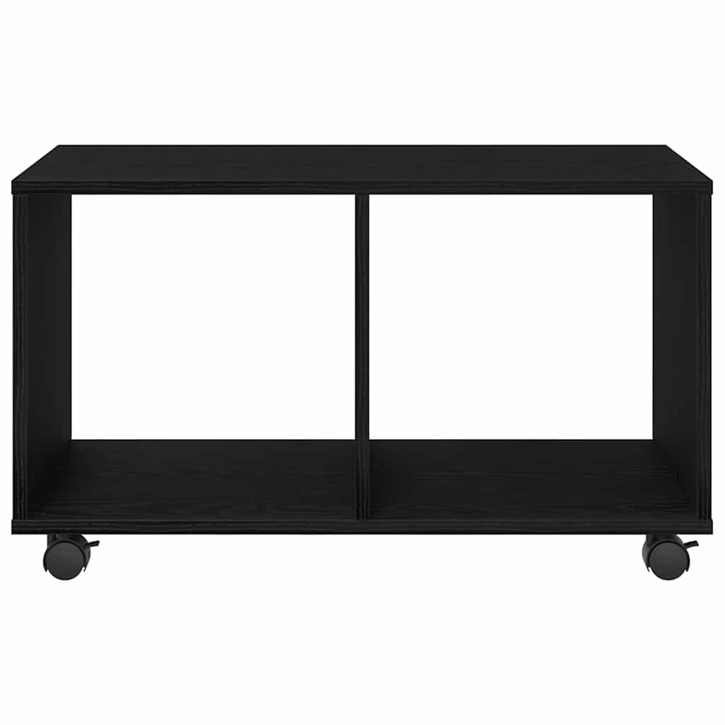 End Table Black Oak 72 x 33 x 42.5 cm Engineered wood