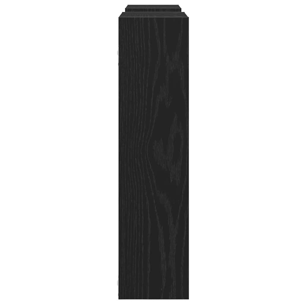 Wall Shelf Black Oak 99x15x60 cm Engineered Wood